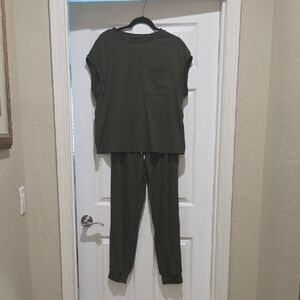 Olive Green Women's Jogger Set